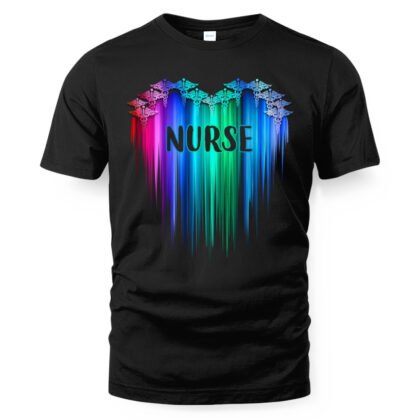 Nurse Caduceus Heart Apparel - Pride T-Shirt