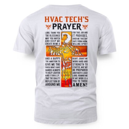 HVAC Tech’s Prayer – Faith & Workwear Design T-Shirt